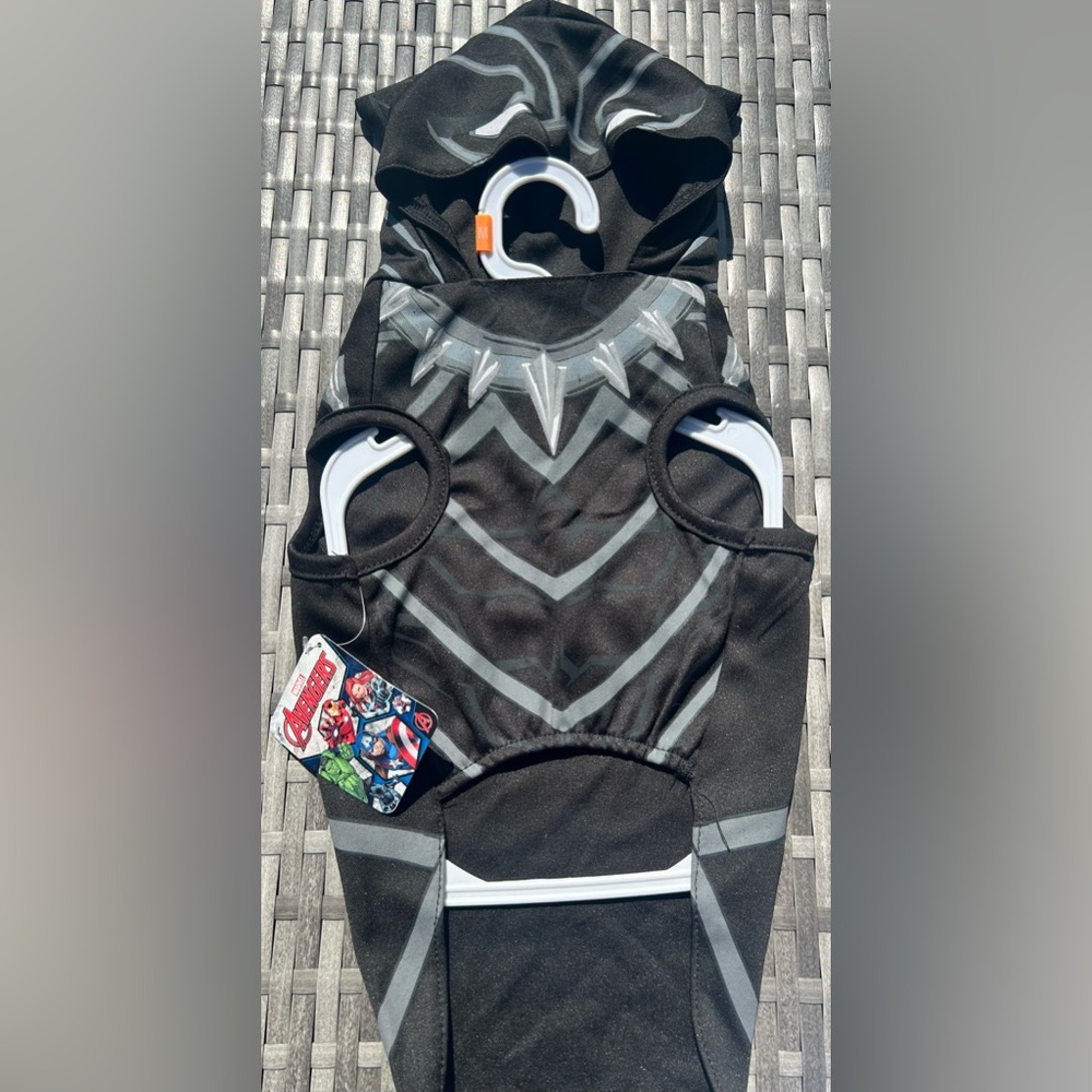 NWT Marvel Black Panther Dog Pet Costume Shirt Hoodie Size Med